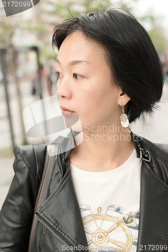 Image of Asian mature woman