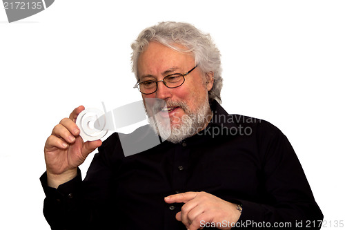 Image of Senior finding internet is fun