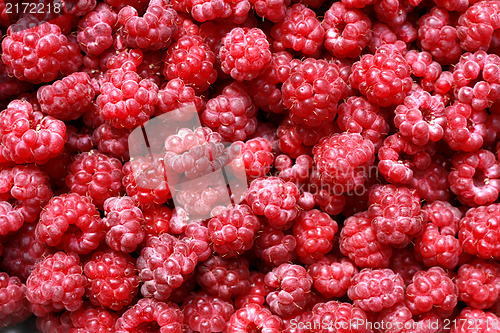 Image of raspberries background