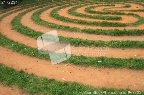 Image of grass labyrinth