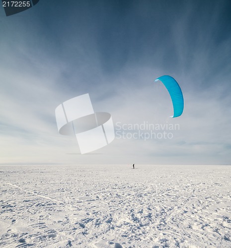 Image of Kiteboarding or snow kite