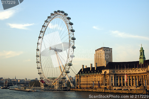 Image of London Eye and the water