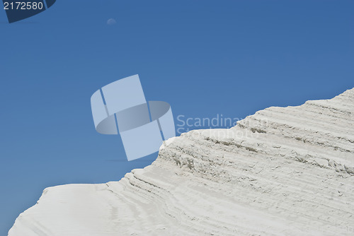 Image of Stair of the Turkish, white mountain.Agrigento