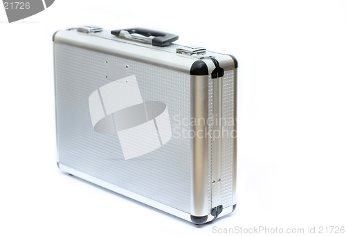 Image of Metal Silver Briefcase