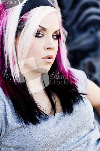 Image of Punk Gothic Fashion Model