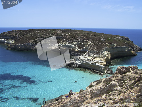 Image of Island of rabbits, in Lampedusa - Sicily