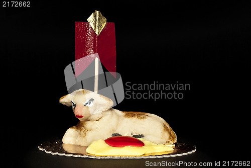 Image of Sheep Marzipan- Easter cake- Sicily