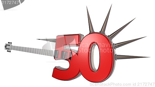 Image of number fifty guitar