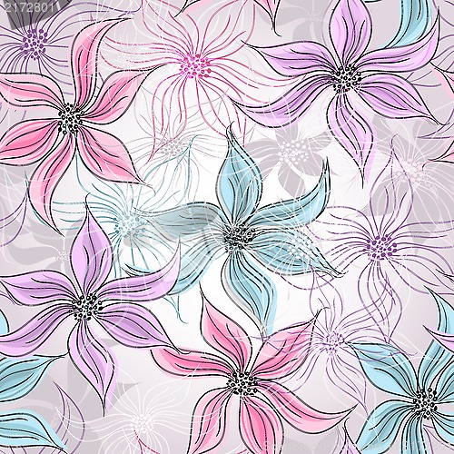 Image of Seamless spring floral pattern