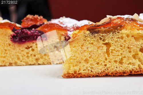 Image of pie with apple, pear and plum