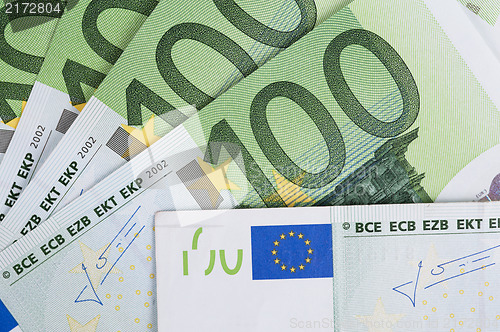 Image of euro banknotes