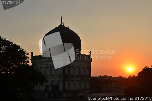 Image of Sunset at Qutub Shahi Tombs