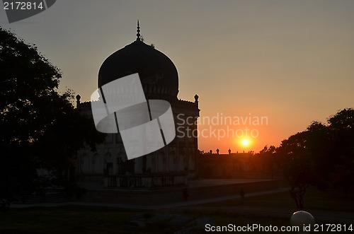 Image of Sunset at Qutub Shahi Tombs