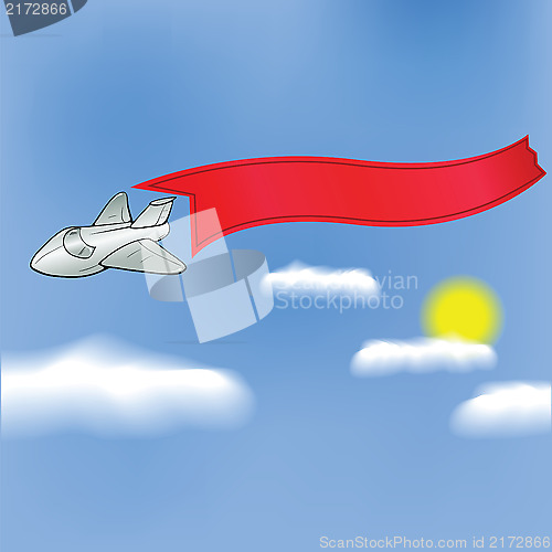 Image of airplane with banner