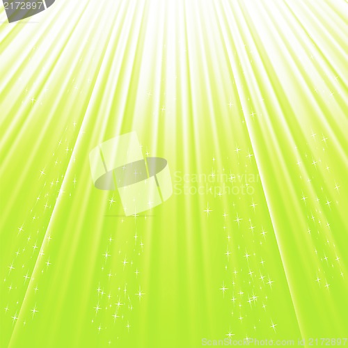 Image of green star background