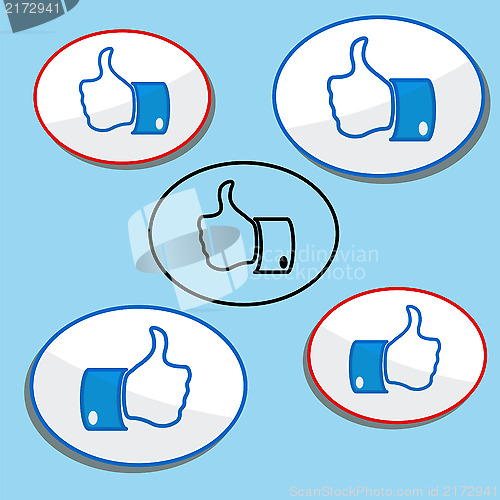 Image of set of like buttons
