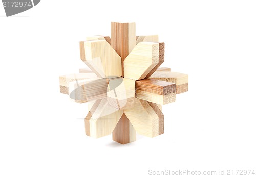 Image of solved wooden puzzle