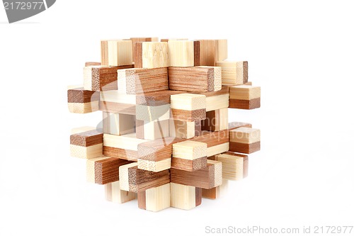 Image of solved wooden puzzle