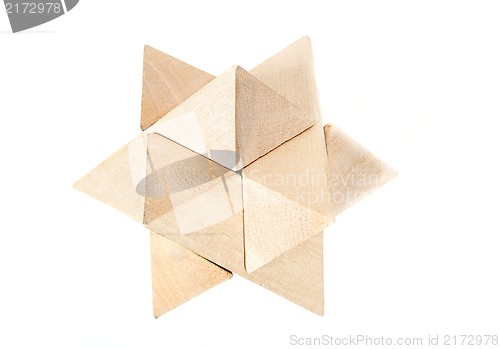 Image of solved wooden puzzle