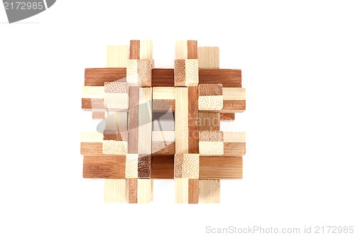 Image of solved wooden puzzle