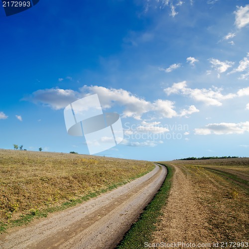 Image of rural road to horizon