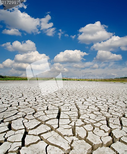 Image of drought land under dramatic sky