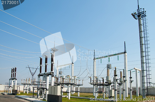 Image of part of high-voltage substation