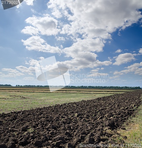 Image of ploughed field after harvesting