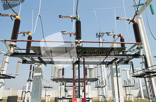 Image of part of high-voltage substation