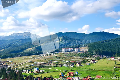 Image of Beautiful green mountain landscape