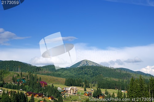 Image of Beautiful green mountain landscape