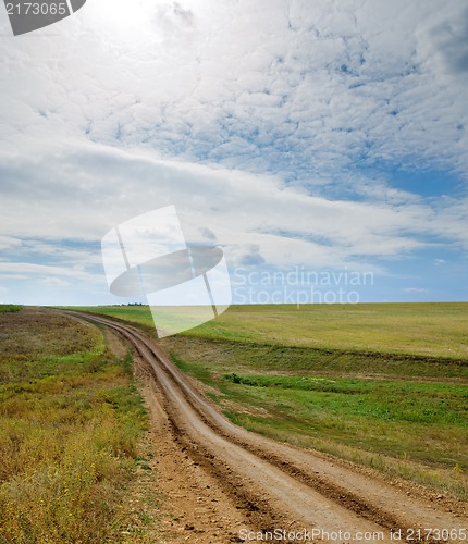 Image of rural road to horizon