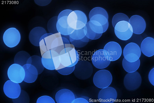 Image of Unfocused blue lights