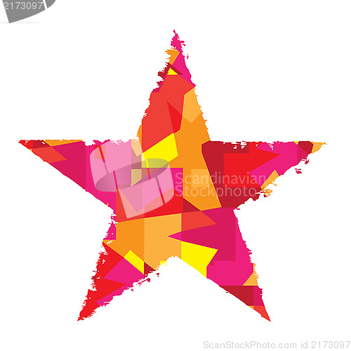 Image of Abstract color star