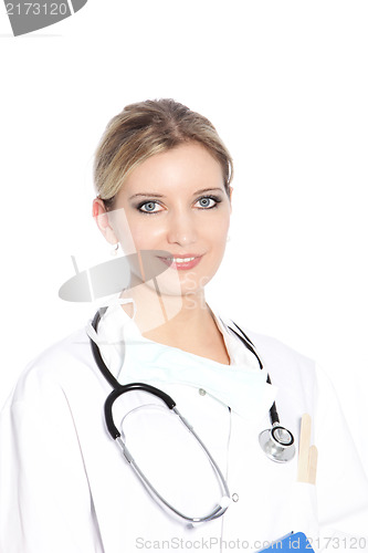 Image of Young woman doctor or intern
