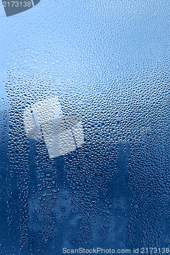 Image of Water drops pattern on glass