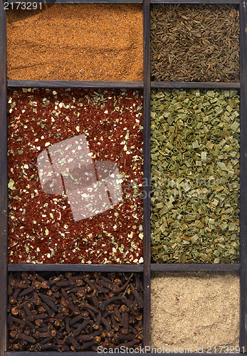 Image of various spices