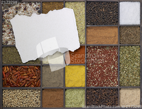 Image of various spices