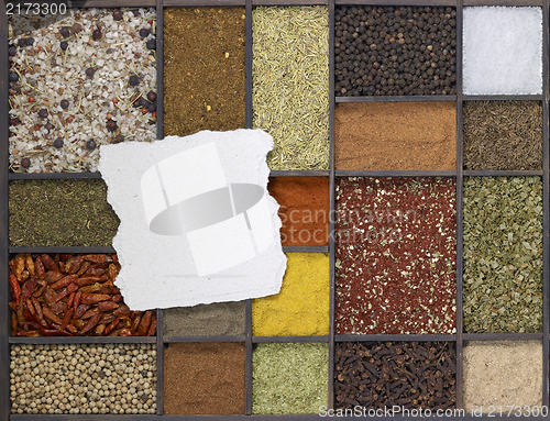 Image of various spices