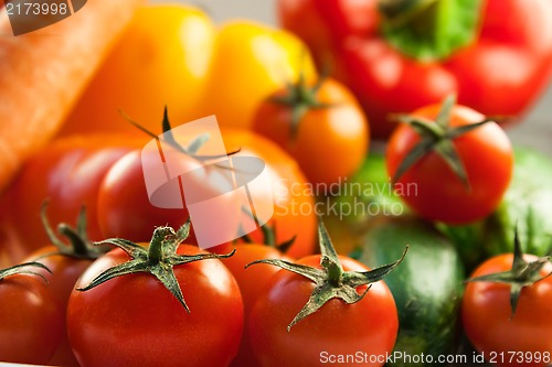 Image of set of fresh vegetables