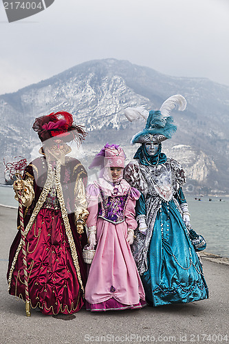 Image of Disguised People in Annecy