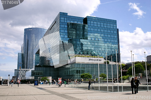 Image of PARIS - May 8: Skyscrapers in business district of Defense to th