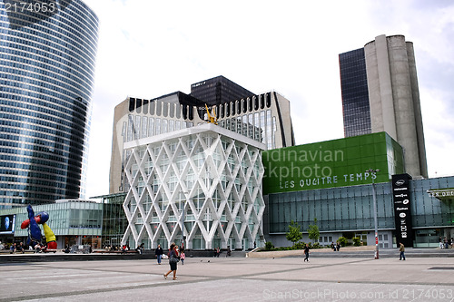 Image of PARIS - May 8: Skyscrapers in business district of Defense to th