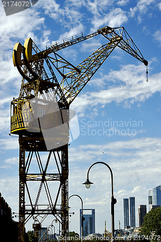 Image of  crane in     buenos aires