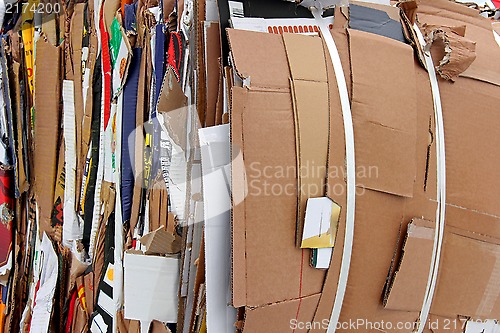 Image of Background of Paperboard for Recycling