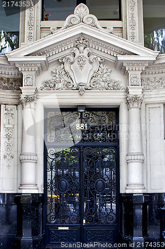 Image of  old  door and  glass 