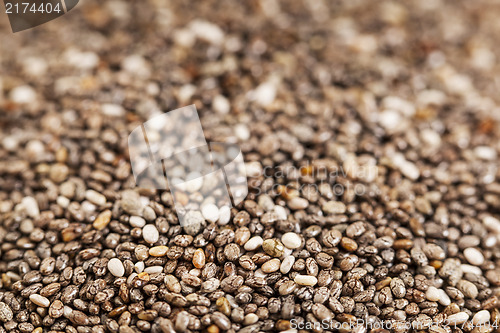 Image of chia seeds close-up