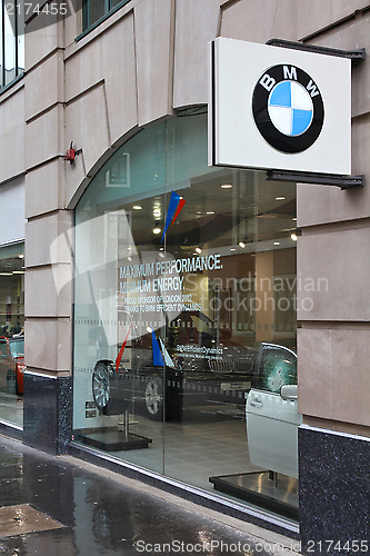 Image of BMW car dealership