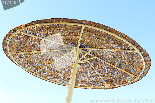 Image of Parasol and blue sky