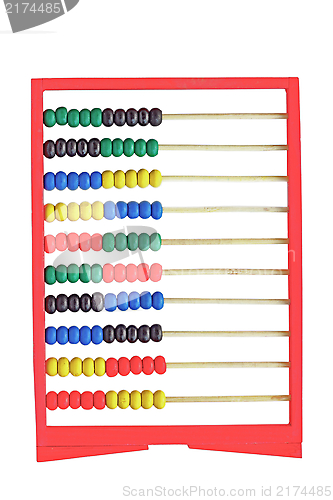 Image of abacus isolated on white background